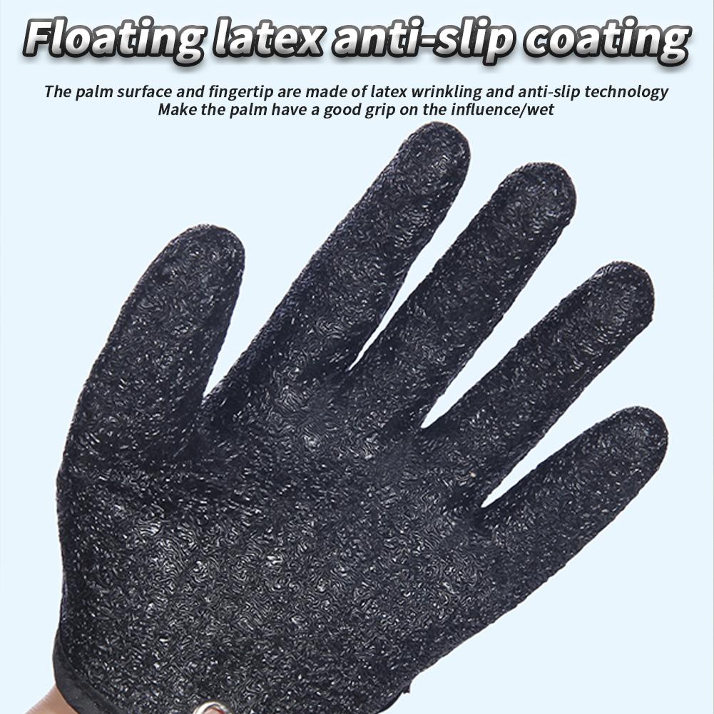 Fishing Glove With Magnet Release, Fisherman Professional Cut Proof Puncture Proof Fishing Gloves, Fish Handling Gloves With Strong Magnetic Buckle Fo