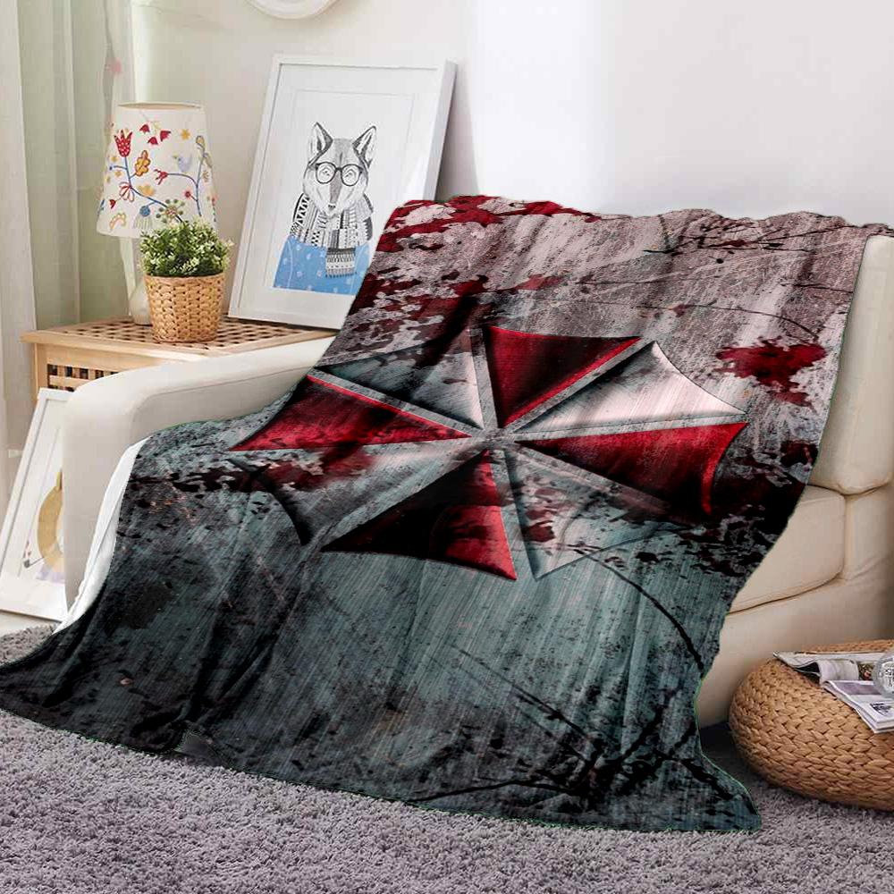 Resident Evil Flannel Blanket Throw Blanket Soft Warm Sofa Bed Camping Car home Decor Unique Christmas Gift C9302538