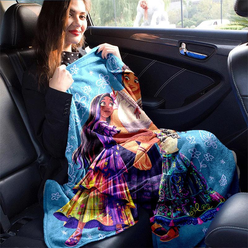 1pc Encanto Printing Blanket - Soft, All-Season Throw for Office Blanket,  | Personalized Gift with Adorable Cartoon Design