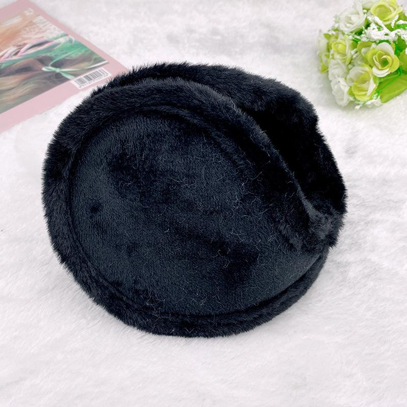 Наушники-мешки для женщин и мужчин, мужские плюшевые наушники-вкладыши для ношения на спине, повседневные, сохраняющие тепло, флисовые, зимние, для защиты ушей