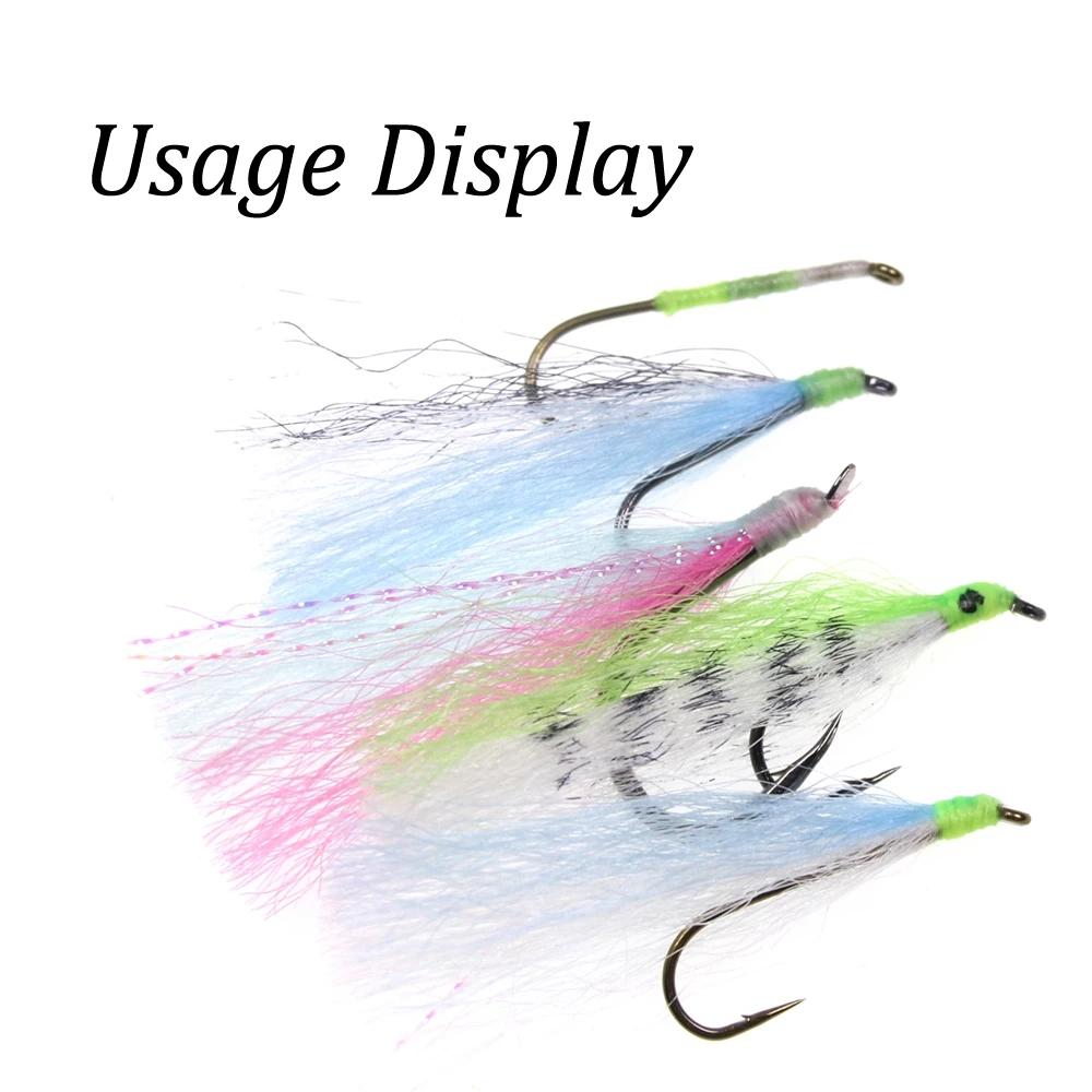 Светящаяся нить Bimoo 150D для крючков для отсадки мушек и ребер, светящаяся в темноте нить для связывания мушек