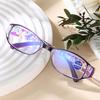 Elegant Printed Reading Glasses Foldable Anti Blue Presbyopia Fashionable and Convenient Middle-Aged and Elderly Female+1.0+2.0