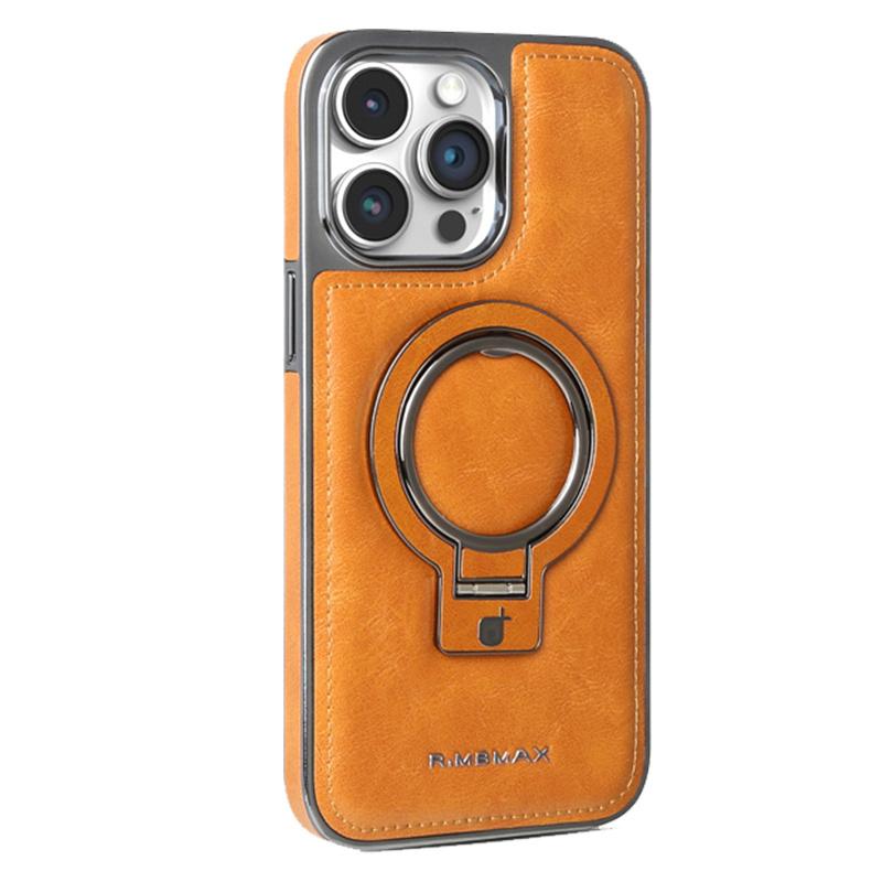 Роскошный чехол-подставка из искусственной кожи Magsafe для iPhone 16 15 14 13 12 11 Pro Max Plus, магнитная беспроводная зарядка, противоударный чехол