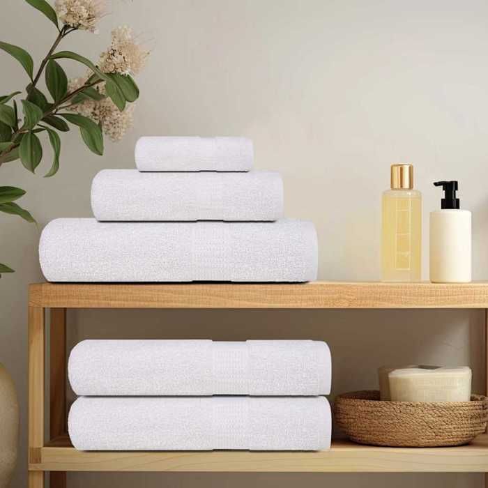 VidaXL Serviettes de sauna 25 pcs blanc 80x200 cm 360 g/m² 100% coton, serviette, serviette de bain, serviette en coton 136664