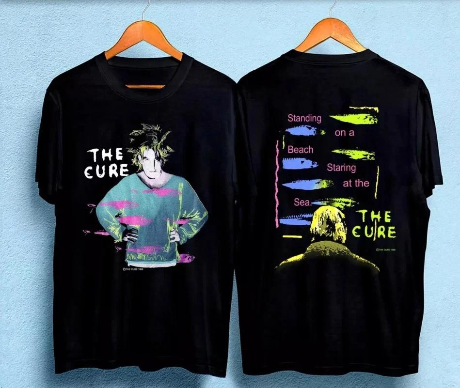 1986 The Cure Футболка 'Стоя на пляже, глядя на море'