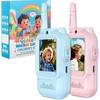 Kids Video Walkie Talkies with Real-Time Screen & Voice Changer, 11-Channel Rechargeable Radios - Long Range Electronic Toys for 3-12 Year Old Boys Gi