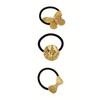 Silver Metal Metal Hair Cuff Golden Color Ponytail Holder Holder Scrunchies  Girls