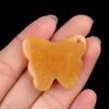 35*30 mm Natural Amethyst Quartz Stone Mini Butterfly Pendant for Gift Polished Gemstone Charm Pendant for Jewelry Making