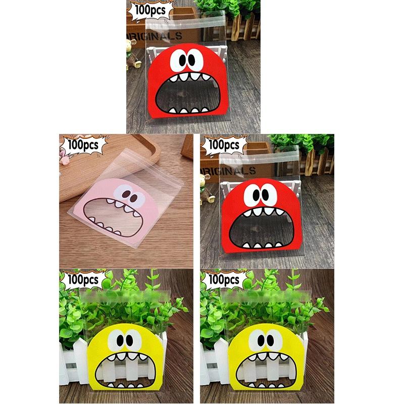 100-500pcs Transparent Plastic Bag Candy Cookie Gift Bag Clear OPP Self Adhesive Pouch For Birthday Party Candy Packaging Bag