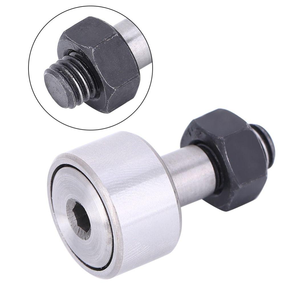 2pcs Miniature Cam Follower Small Size Sealed Type Needle Roller Bearing Stud Type Roller Bearing for Machine Tool Guide Rail