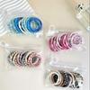 12pcs/set High Quality Ponytail Holders Colorful Elastic Rubber Band Headwear Hair Rope Set School