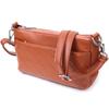 Сумка для женщин среднего размера на три отделения из натуральной кожи VINTAGE Bag 22804 Рыжий