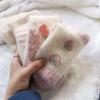 Милые носки для сна Полосатые Шерстяные Английский Алфавит Японский Стиль Хлопковые Носки Чулки Женские Короткие Носки