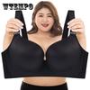 Oversized Bras Large Bras Thin Underwear Women Seamless Receiving Side Breasts No Steel Ring Adjustable Anti-sagging
