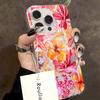 Розовый чехол для телефона с гавайским цветочным узором в стиле INS для iPhone 17 16 15 14 13 12 11 Pro Max XS X XR 7 8 Plus 16E Ударопрочный чехол