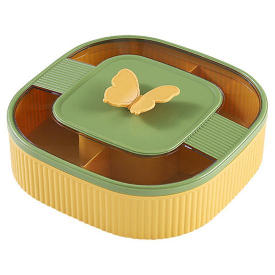 Поднос для хранения закусок, легкий роскошный отсек, многофункциональный пищевой уникальный ящик для хранения фруктовых орехов, конфет, пластиковый поднос для фруктов