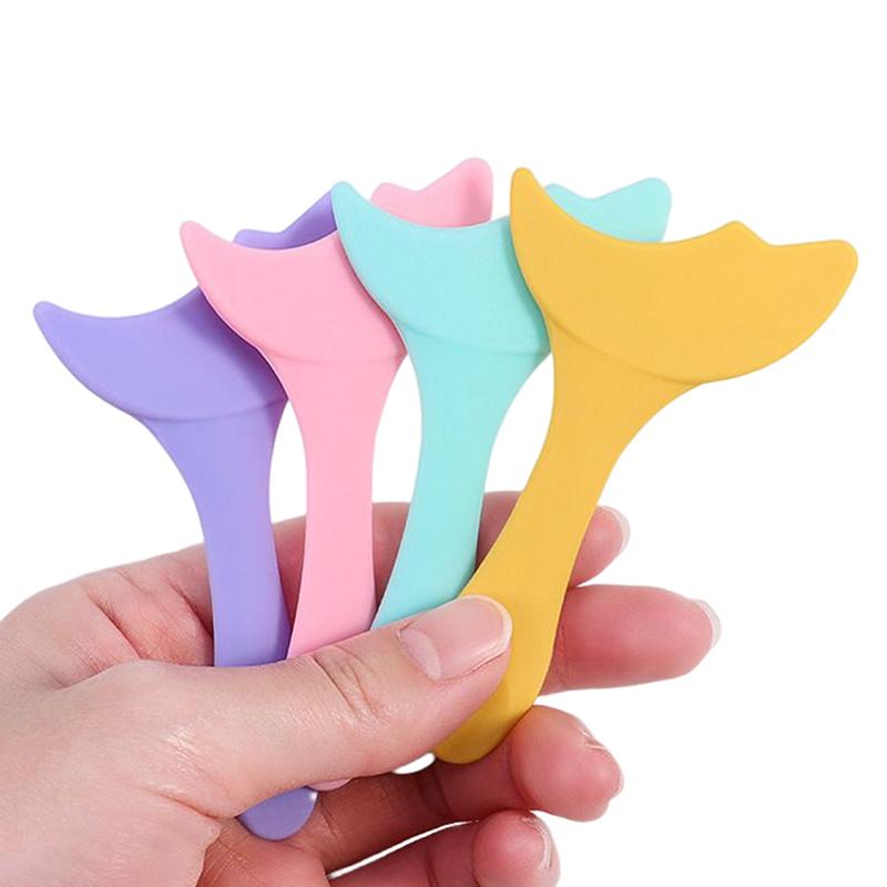 Силиконовые трафареты для подводки глаз, подушечка для теней, женский макияж, аппликатор для теней, барьер для туши, простые инструменты для макияжа глаз