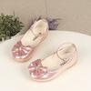 Girls Princess Leather Shoes Spring Autumn Elegant Kid Ballet Shoes Ankle-strap Bowtie Fashion Causal Children's Flats Versatile