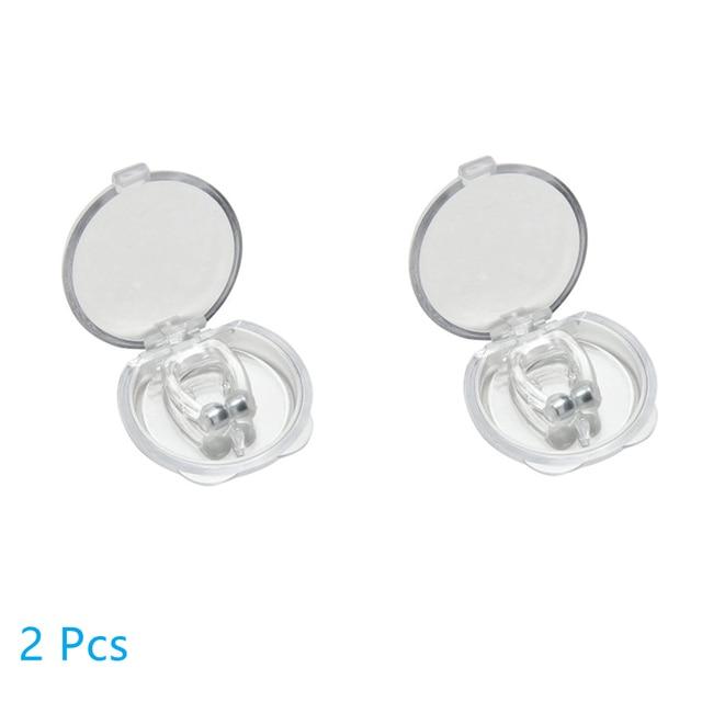 Magnetic Anti Snore Device Stop Snoring Nose Clip with Easy Breathe Improve Sleeping Aid Apnea Guard Night Device - Available In 1, 2, or 4 Pcs
