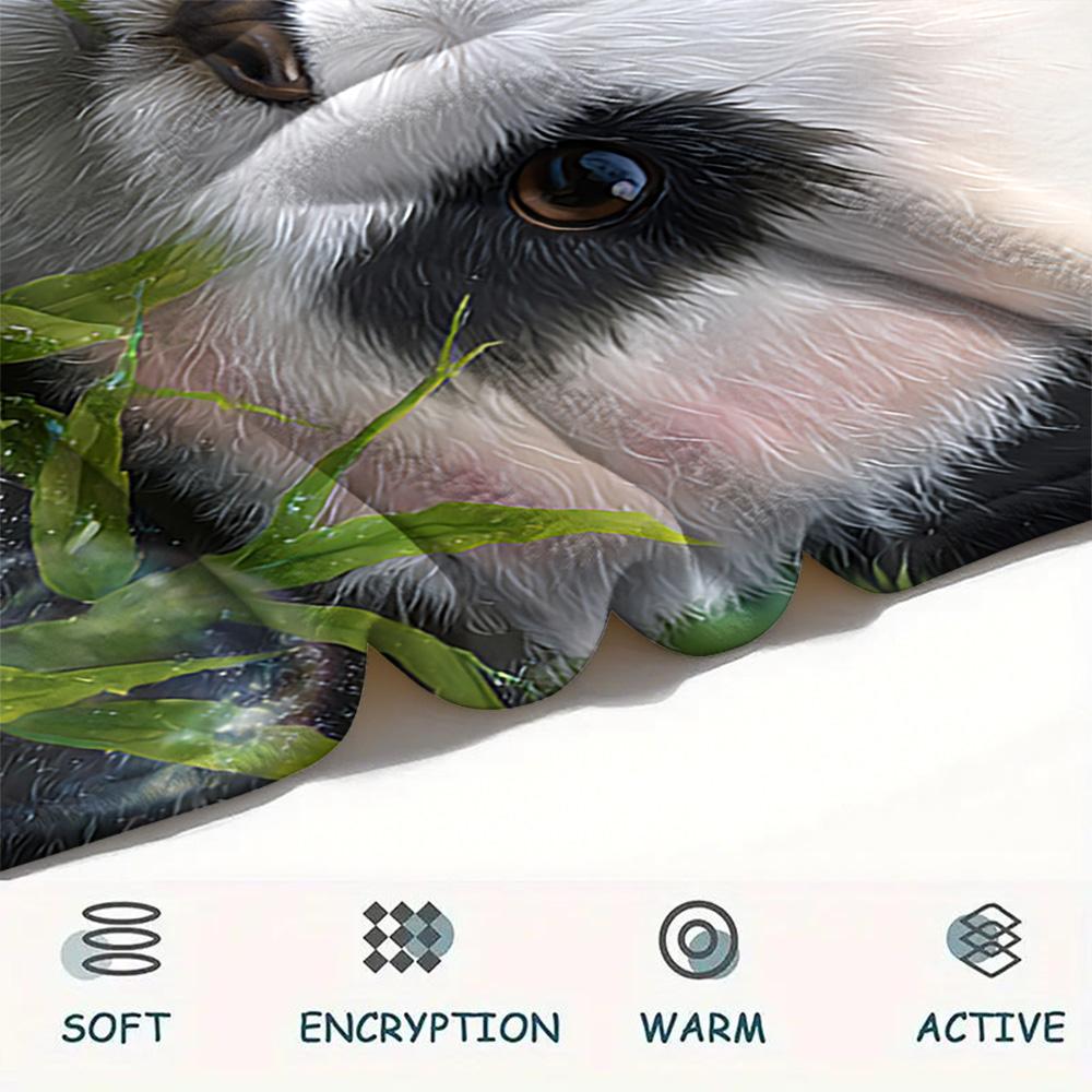 Фланелевое одеяло с принтом панды, Высококачественное, Комфортное для всех сезонов, Декор для дома, Тепло и уют, Идеально для рождественских подарков