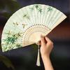 Butterfly Tassel Folding Fan Chinese Style Handheld Fan Ancient Bamboo Fan  Hanfu Accessories