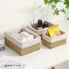 Japanese Style Rattan Weave Storage Basket For Kitchen Fruit Dish Food Bread Sundries Organizer Rattan Picnic Storage Case
