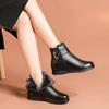 Winter Cotton Shoes Plus Velvet Autumn and Winter Non-slip Warm Short Boots Women's Shoes Leather Shoes Middle-aged Winter Shoes