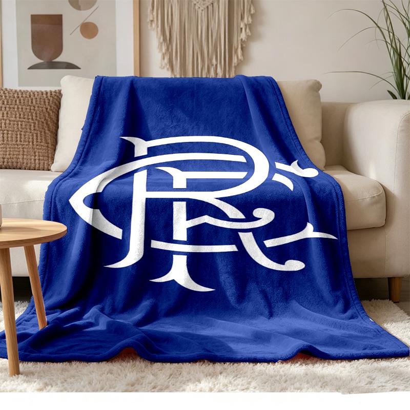 Rangers Football Club Soft and comfortable flannel Suitable for sofas living rooms outdoor camping travel and also makes a great anniversary gift