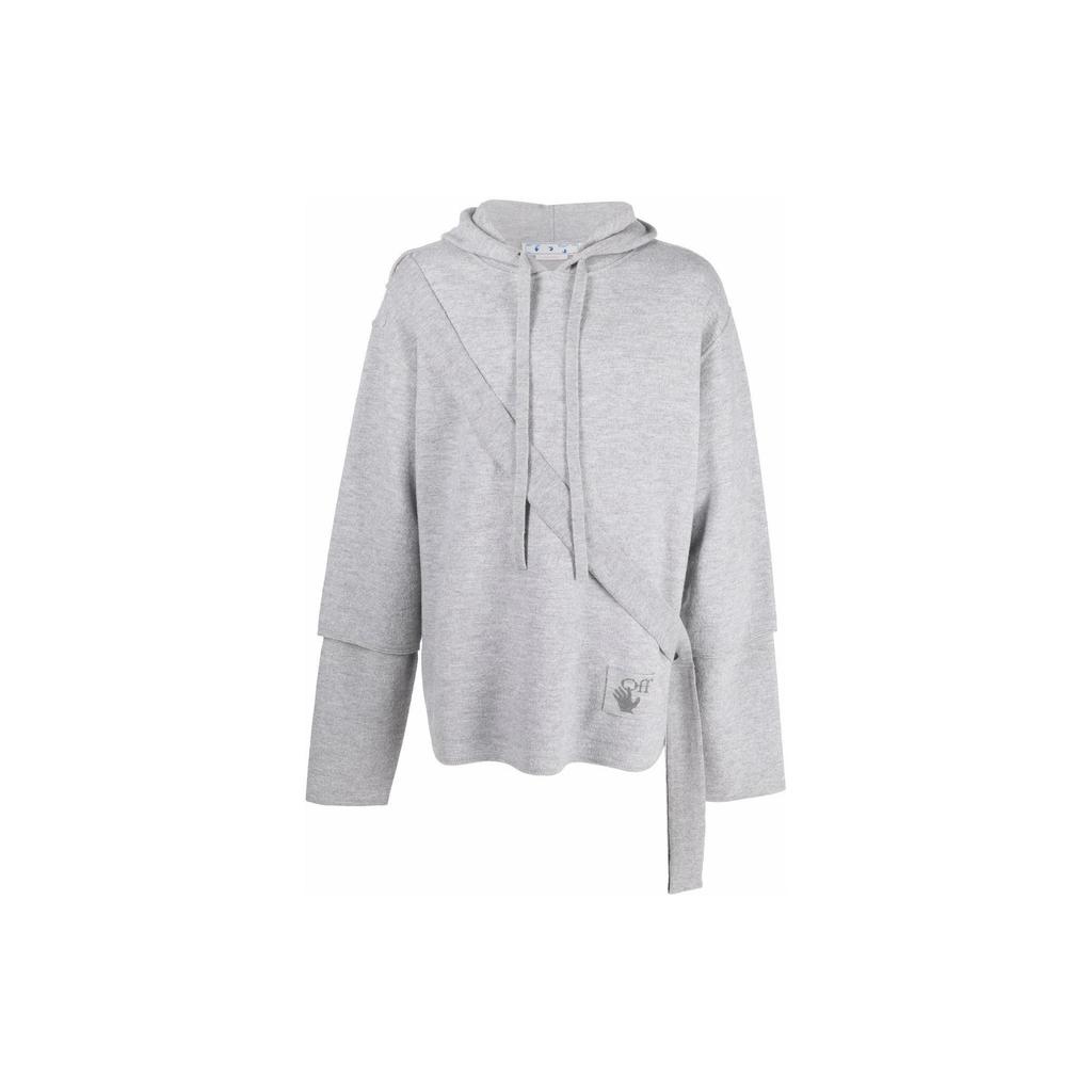 OFF WHITE Худи с вязаным узором Asybreezy OMHA138S22KNI0010606