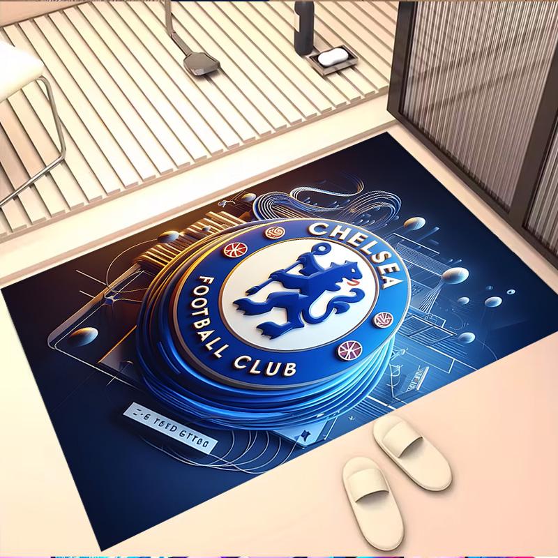 Chelsea F.C Print Rug, Washable Floor Carpet, For Entryway Dorm Laundry Room Office Study, Home Decor Birthday Christmas Gift