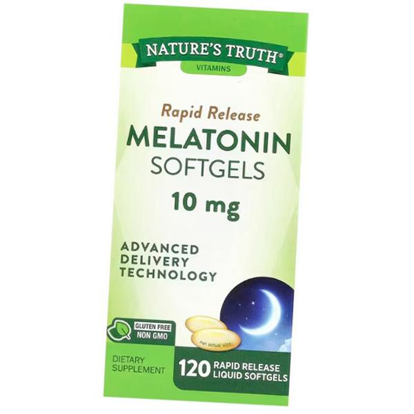 Мелатонин для сна, Melatonin 10, Nature's Truth 120гелкапс (72509011)
