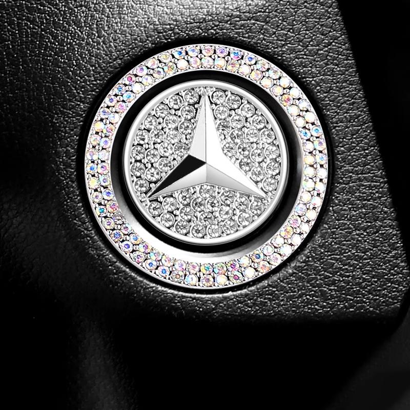 WLX4 1PC Car Diamond-encrusted Protective Cover Auto Interior Accessories For Mercedes Benz A C E S G Class GLC CLE CLA GLB GLS W177