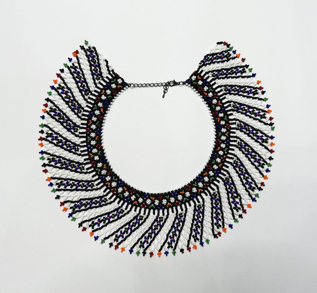 Традиционная украинская силянка из чешского бисера HatynkaUA Necklace ожерелье ручной работы (SUN999_56)