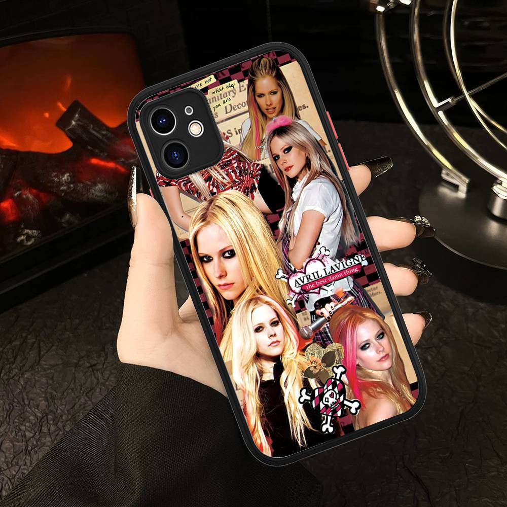 Avril Ramona Lavigne Phone Case For IPhone 16e 16 15 14 13 12 11 Pro Max X XS Max Plus Matte Clear
