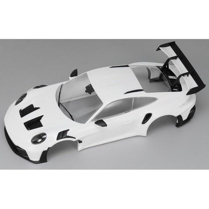 Tamiya 1/24 Серия спортивных автомобилей №. 370 Porsche 911 GT3 RS (992) Пластиковая модель 24370. Длина 190 мм, ширина 85 мм, высота 55 мм.