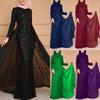 2025 Glamorous Sequin Long Sleeve Evening Gown for Women