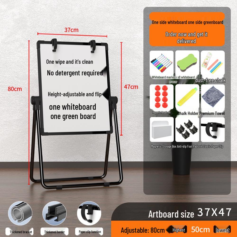 Складная двусторонняя магнитная доска с мобильной подставкой для дома, детского обучения и конференций