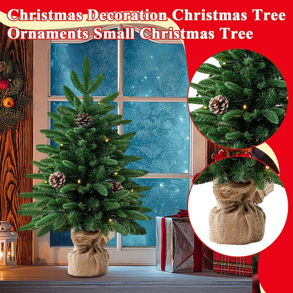Artificial Christmas Tree Desktop Small Tree Pe Christmas Decoration Christmas Tree Ornaments Small Christmas Tree