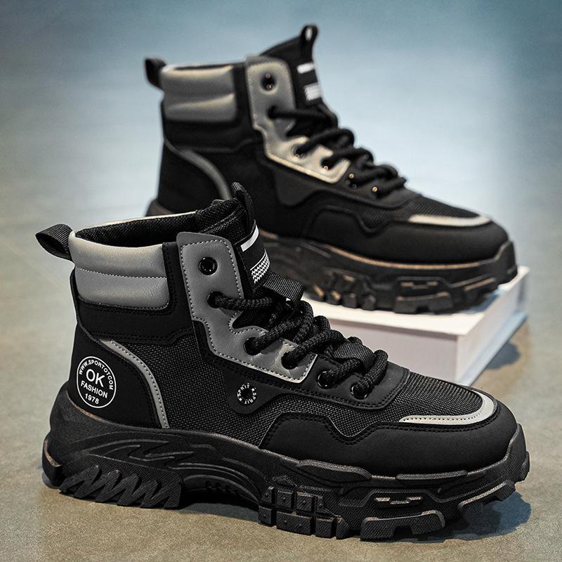 Ботинки Martin мужские осенне-зимние новые высокие туфли для инструмента мужские трендовые универсальные спортивные повседневные короткие ботинки на платформе