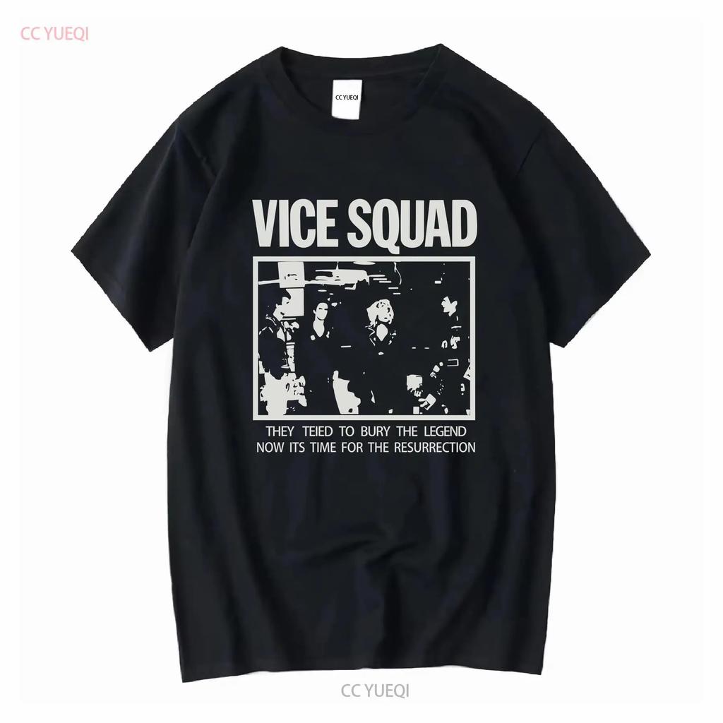 Vice Squad rock band T Shirt gift for rok fan classic graphic TE5538 vintage Washed Comfortable Stylish homme Breathable Unisex