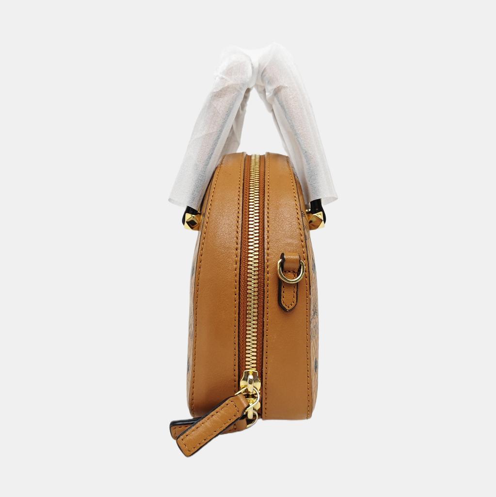 [Pre-Owned] Essential Visetos Monogram Half Moon Crossbody Shoulder Leather Mini Bag - Very Good #6LH9VD