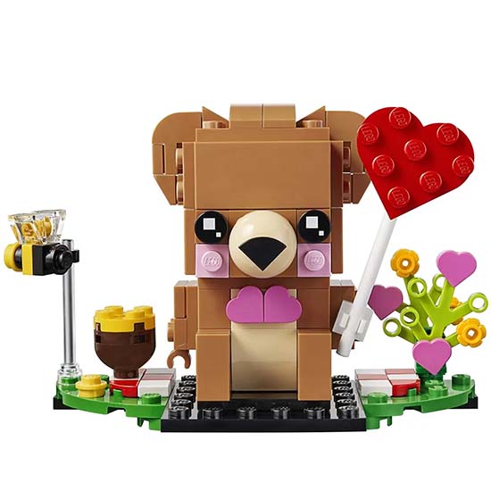 LEGO Строительный комплект BrickHeadz «Мишка Валентина» 40379