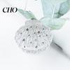 Durable Hair Claw Shell Shape Rhinestones Inlaid Clip Anti-slip Teeth Strong Grip Acrylic Small Styling Accessory Women