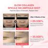 CLIV Сыворотка-ампула со спакулами коллагена Glow с 500% коллагена для подтягивающего и увлажняющего ухода - Корейская косметика - 30 мл