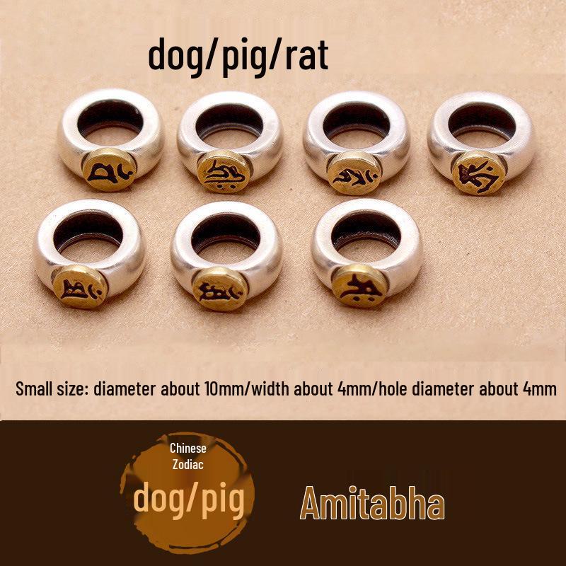 Браслет Двенадцать Знаков Зодиака на санскрите с рунами Восьми Божеств-Хранителей - Бусины, Нить для рук, Украшения.