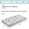 Wildlife Pond Baby Crib Sheets 52''x28'' Wild Animals Frogs Duck Fish Bird Weeds Snug Fitted Crib Mattress Cover for Boy Girl Fishing Hunting Soft