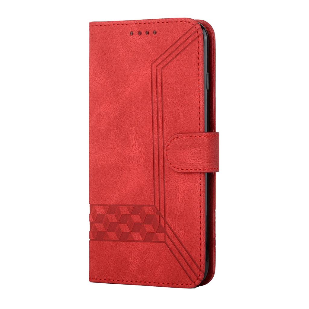 Straight Line Diamond Knurling PU Leather Wallet Card Bag Phone Case For Samsung Series.Galaxy S Series,Note Series,A Series,J Series,M Series...