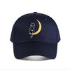 Cat Moon Vinyl Home Decor Sticker Baseball Cap Fashion Unisex Sunhat Womens Outdoor Sports Snapback Cap