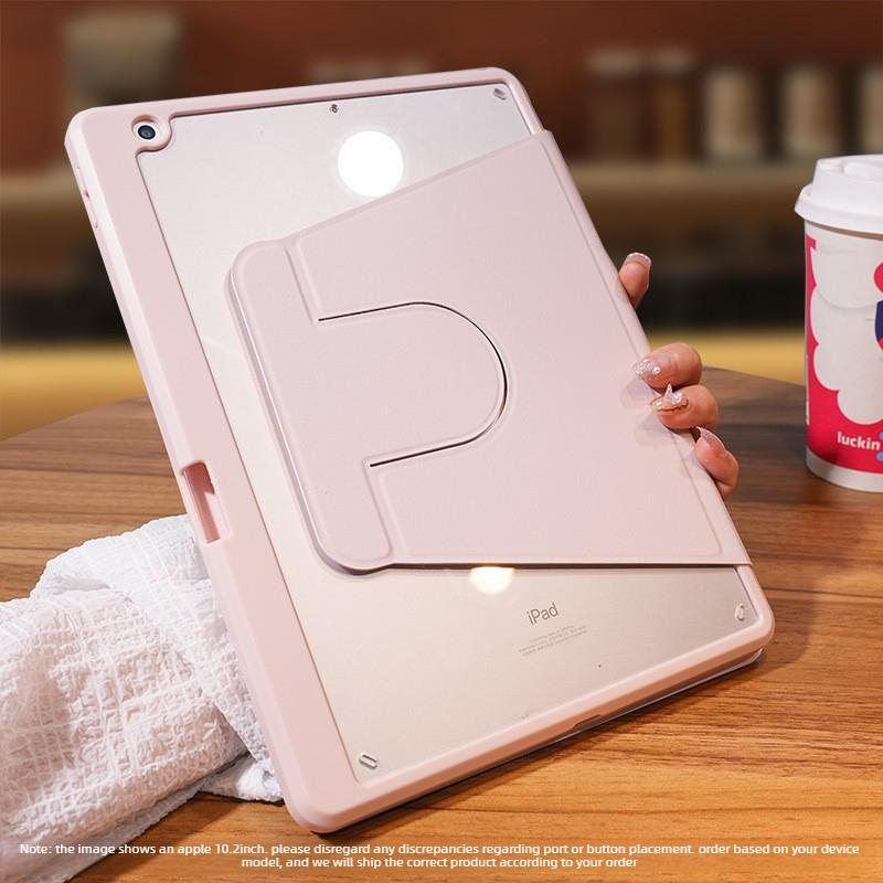 Вращающийся защитный чехол для iPad 10.2 со слотом для стилуса, Акриловый чехол для iPad 11 Pro, Самый продаваемый кожаный чехол для Air 6.
