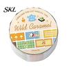Soft Color Tape Writable Labels Washi Roll, Decorative Patterns Art Craft Smudge Proof Sticker Masking for Scrapbook, Journals, Planners, Card Making